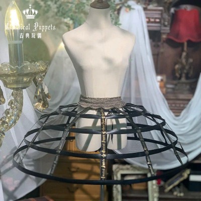 Classical Puppets Gold Logo Super Puffy Fishbone Petticoat(Pre-Made Stock/2 Colours/Full Payment Without Shipping)